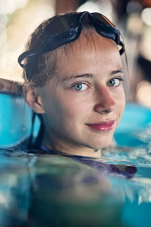 Girl in pool